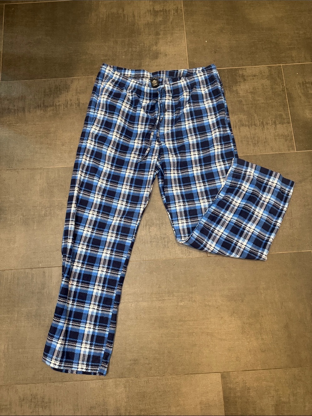 Beverly Hills Polo Club Blue Plaid Men's Jogger Pants